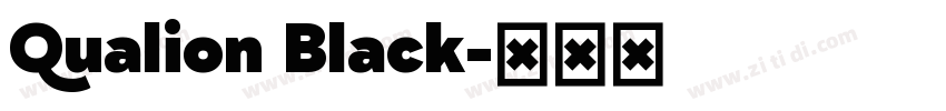 Qualion Black字体转换
